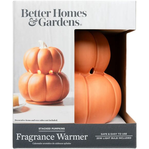 Stacked Pumpkins Ceramic Wax Warmer Fall Autumn Holiday Decor 7-inch Gift NEW - Picture 1 of 6